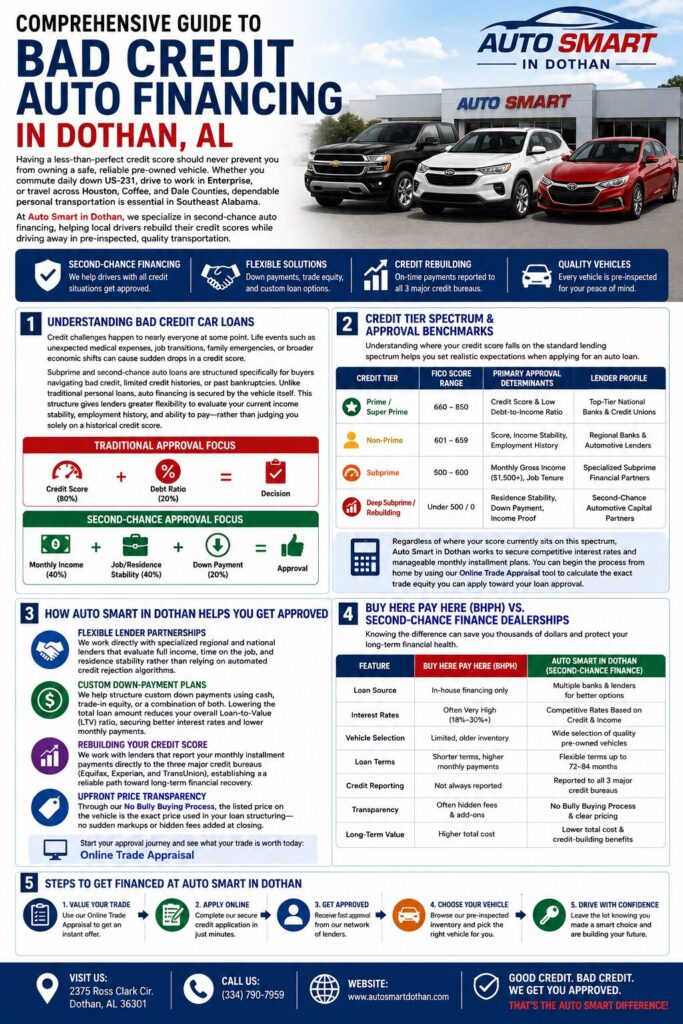 Comprehensive Guide to Bad Credit Auto Financing in Dothan, AL