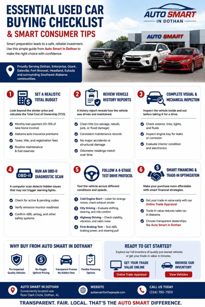 Essential Used Car Buying Checklist and Smart Consumer Tips