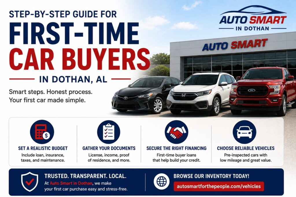 Step-by-Step Guide for First-Time Car Buyers in Dothan, AL