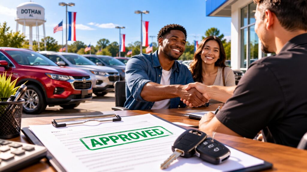 Looking for no credit check car lots in Dothan, AL? Discover reliable pre-owned cars, multi-point inspections, and easy instant approval options at Auto Smart.